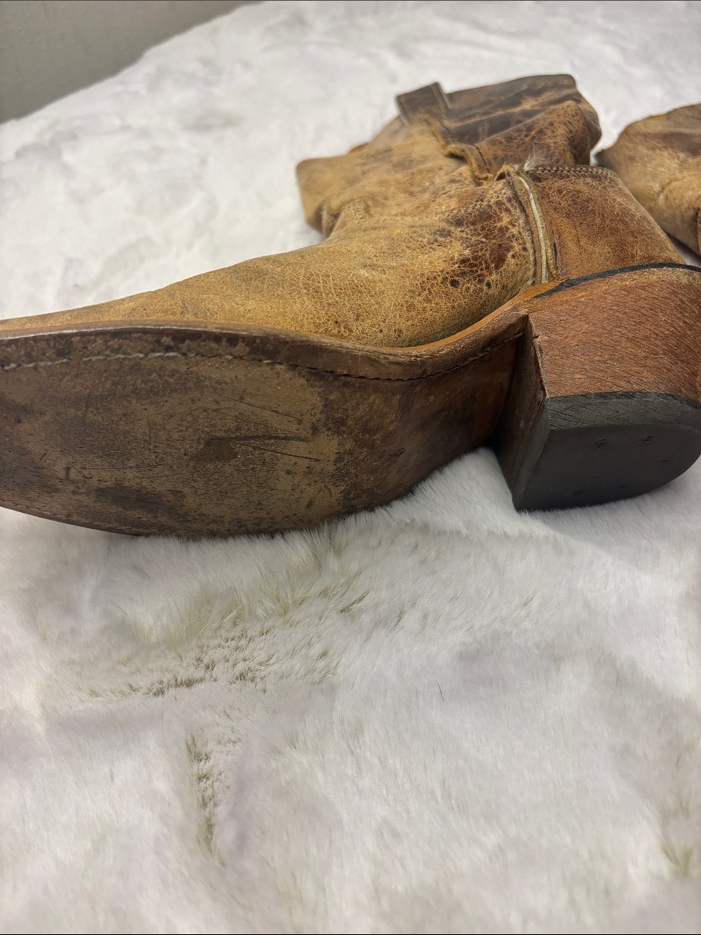 Justin Boots Brown leather Western Boots - Picture 3 of 6